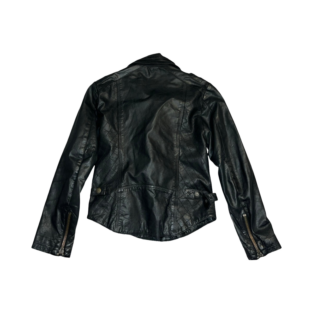 Super dry Motor sport vintage genuine leather jacket uk S