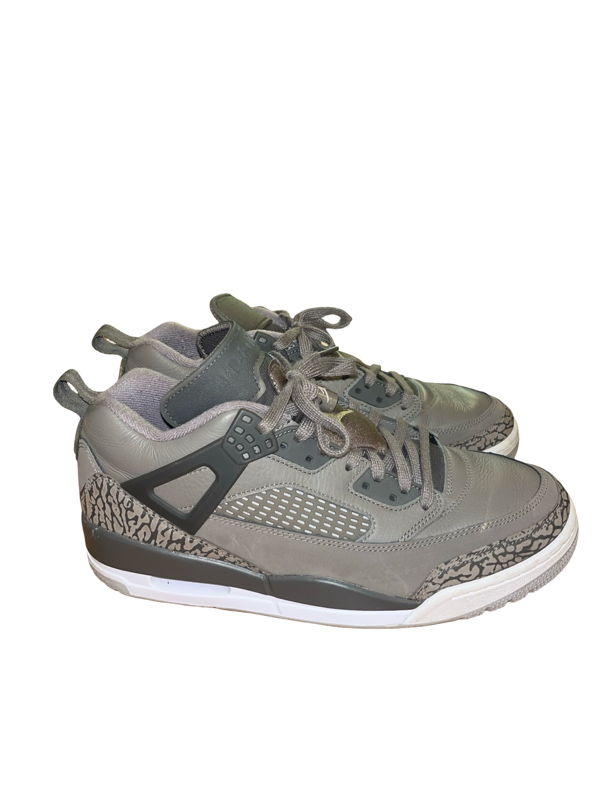 Nike Air Jordan Spizike Low Grey Elephant Print Trainers |UK8