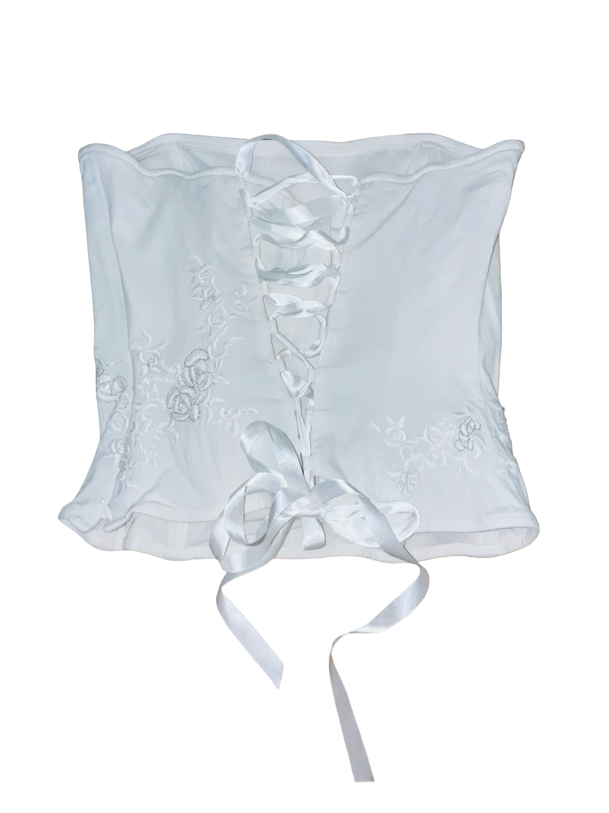 Y2K Jane Norman White Corset Top Fairycore uk12