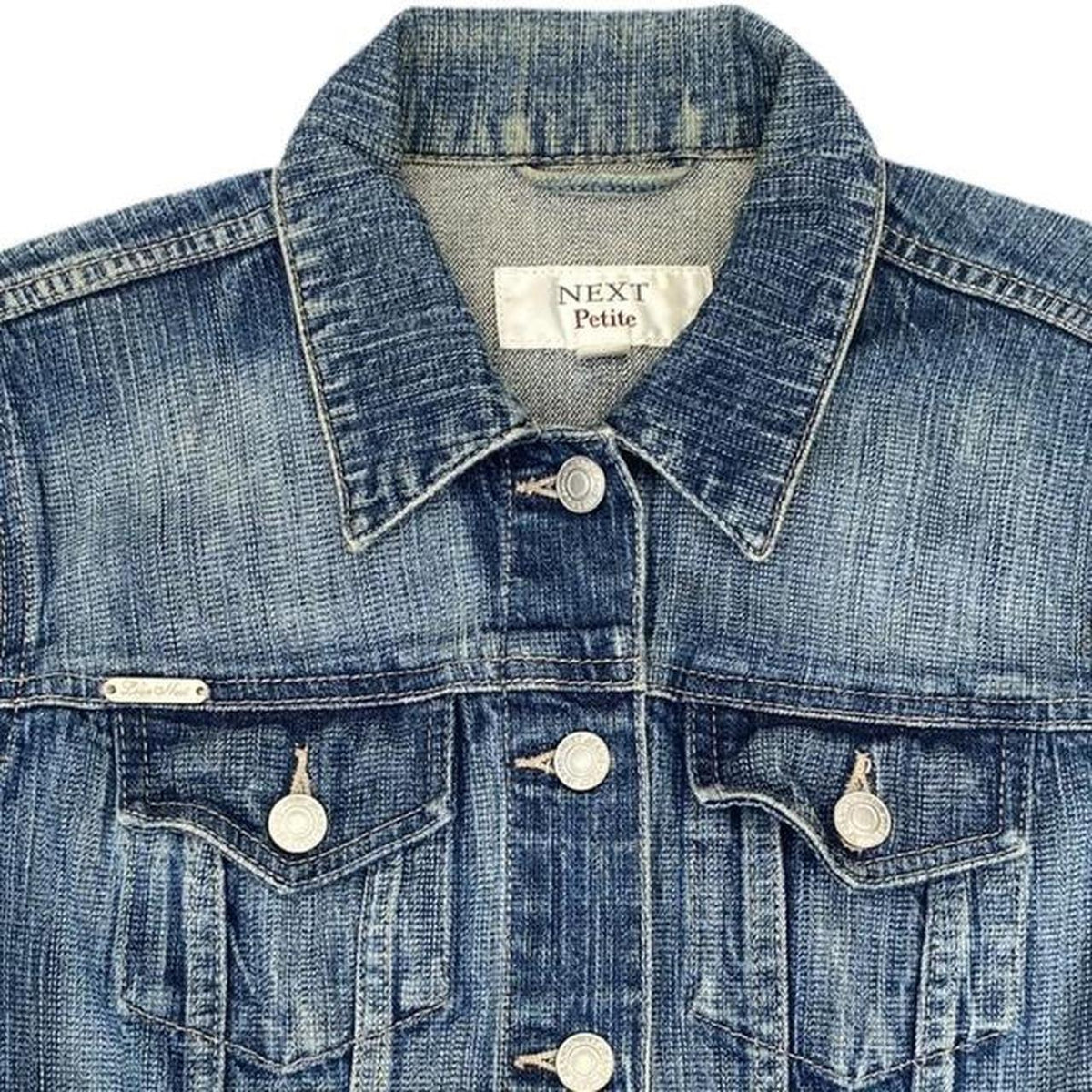 Stunning next petite denim jacket y2k ukS