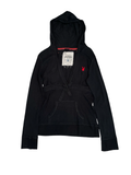 Vintage Playboy Black Hoodie Bunny Logo Y2K | Size 14