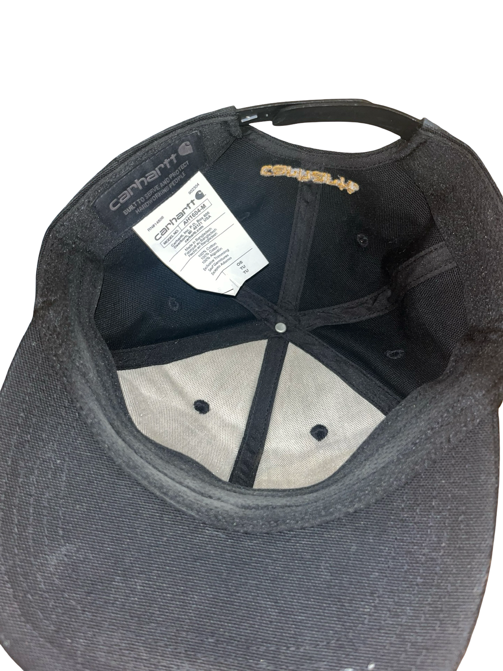Carhartt Black Logo Snapback Cap