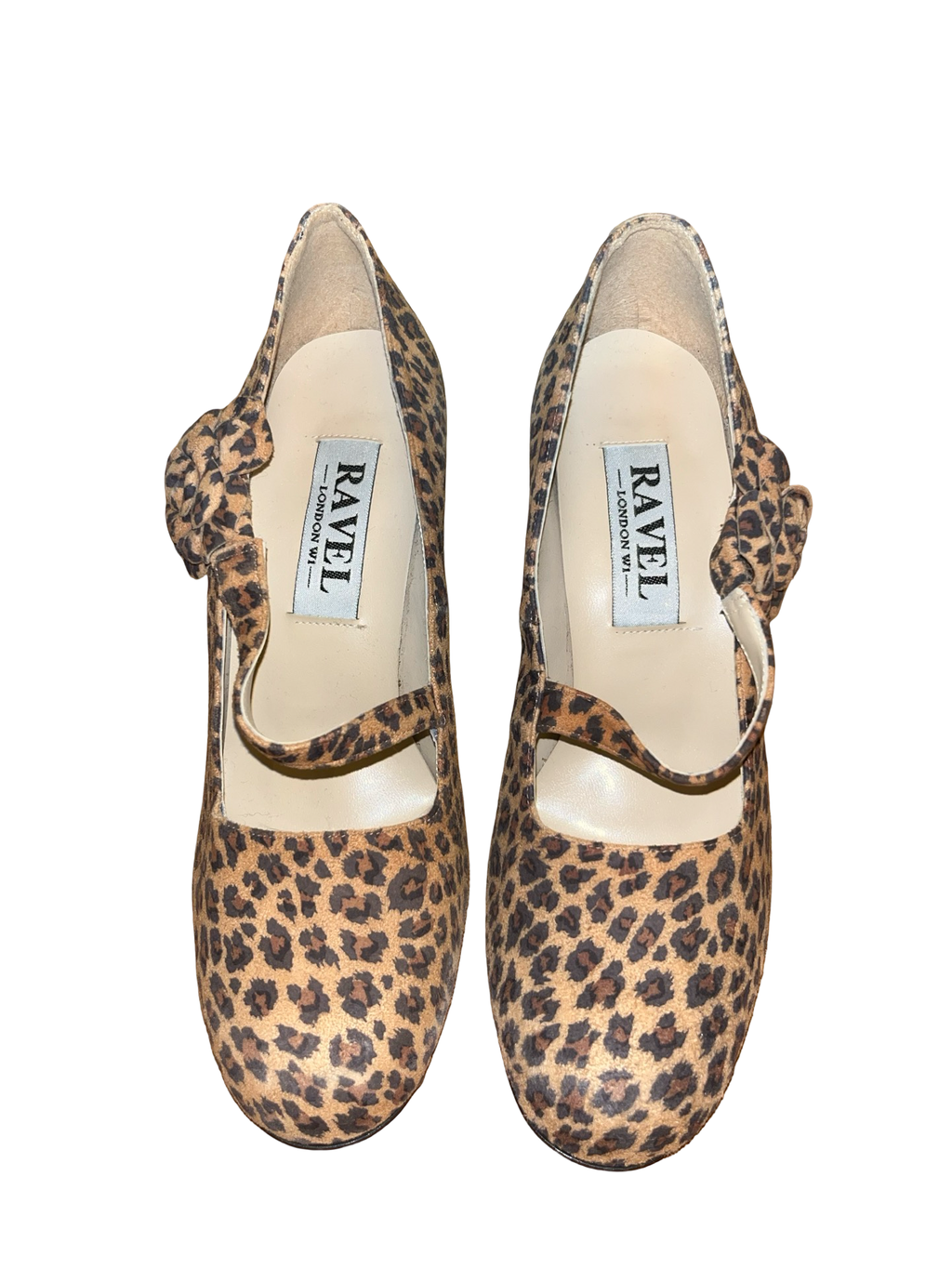 Ravel London Leopard Print Mary Jane Heels UK 6