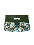 Y2K Vintage Floral Satin Clutch Bag