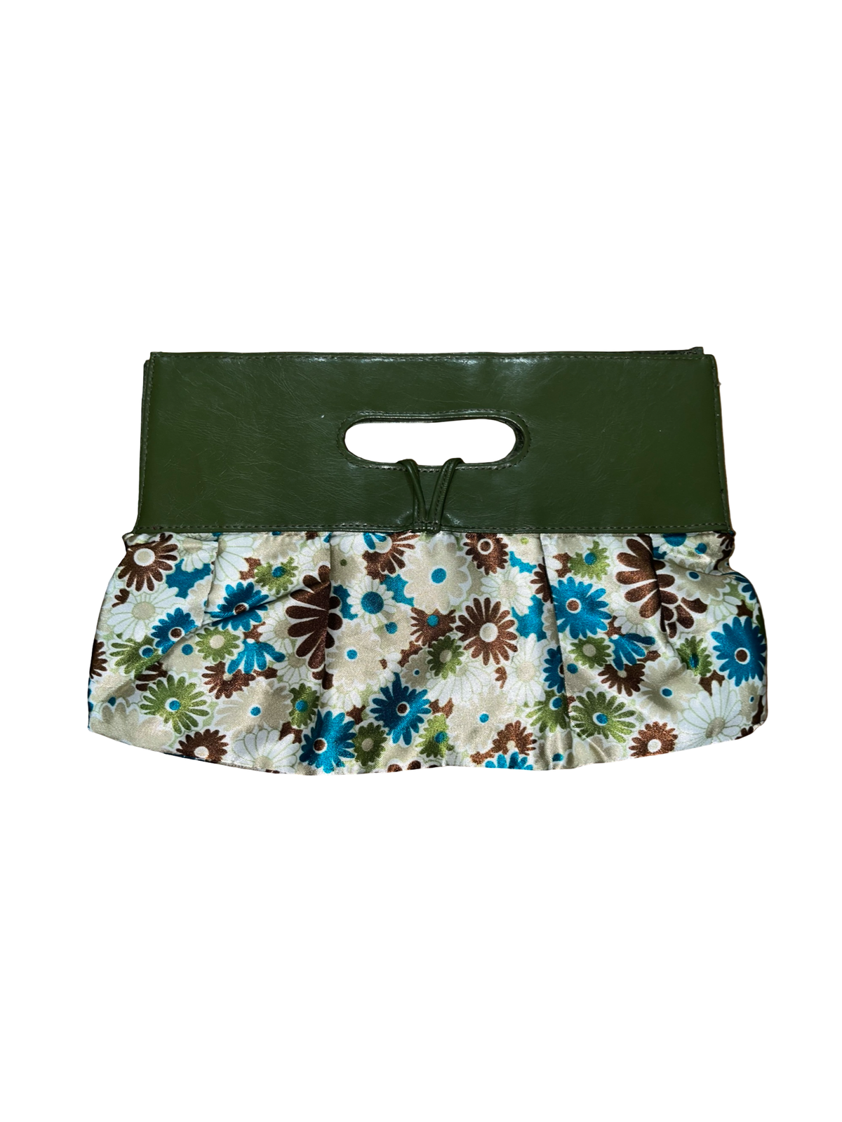 Y2K Vintage Floral Satin Clutch Bag